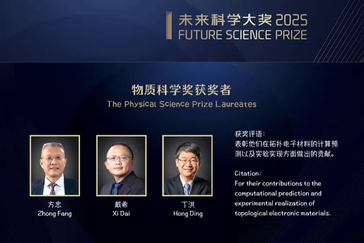 上海交大丁洪院士获“未来科学大奖”