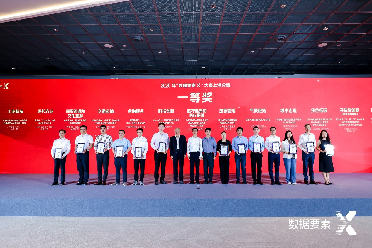上海交通大学洪亮教授团队VenusPod项目荣获“数据要素×”大赛上海分赛一等奖